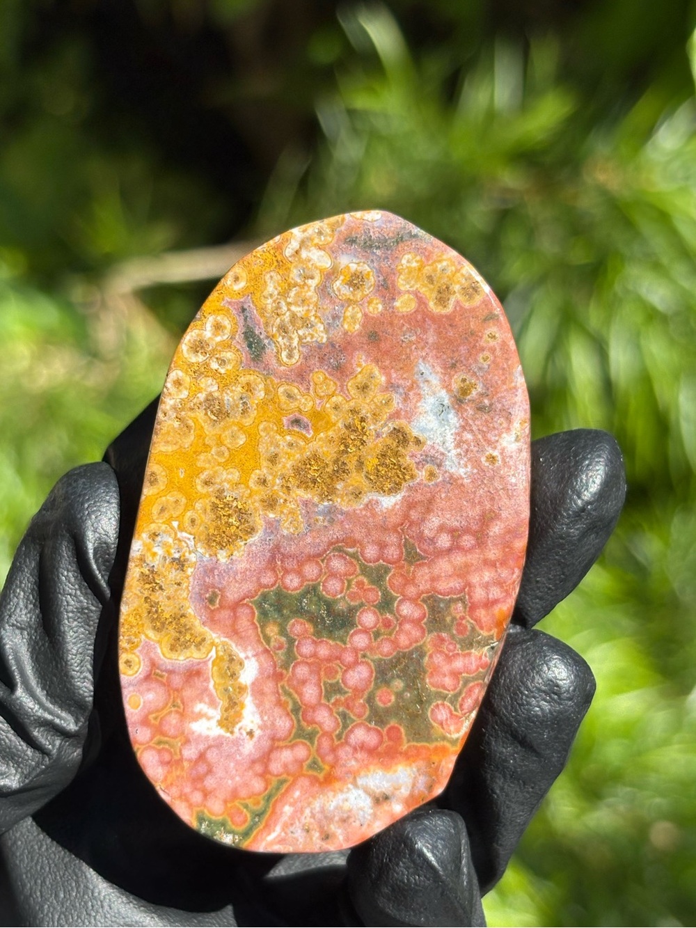 Ocean Jasper Palmstone with Natural Imperfections